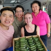 Happy guest enjoying their stay at Pelangi Capsule Hostel Johor Bahru - photo 5